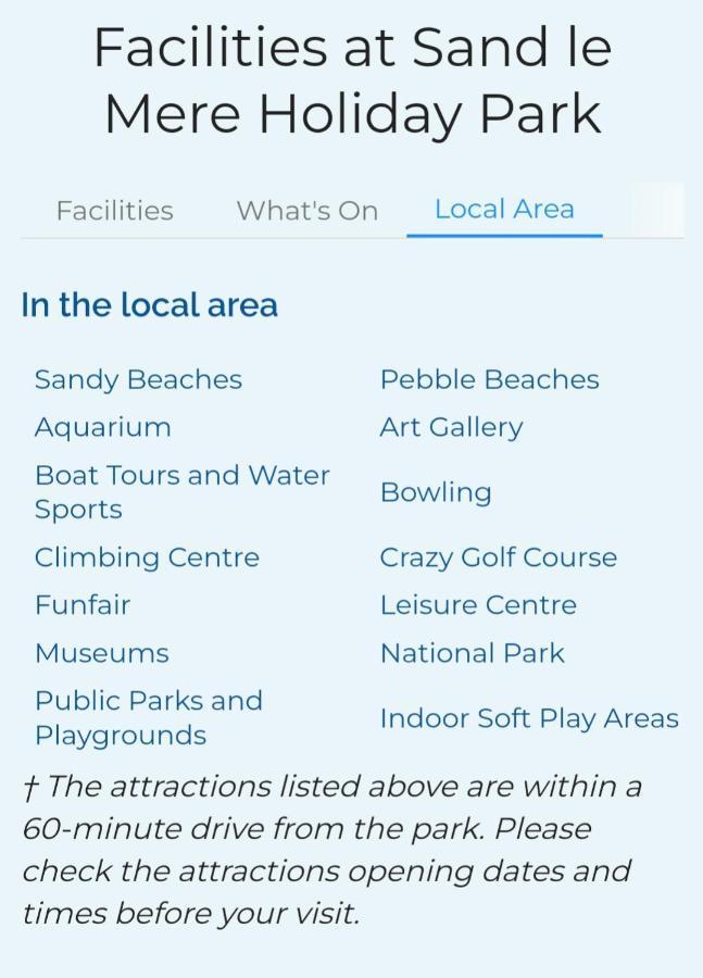 Tunstall View Caravan Holidays At Sand Le Mere Exterior foto